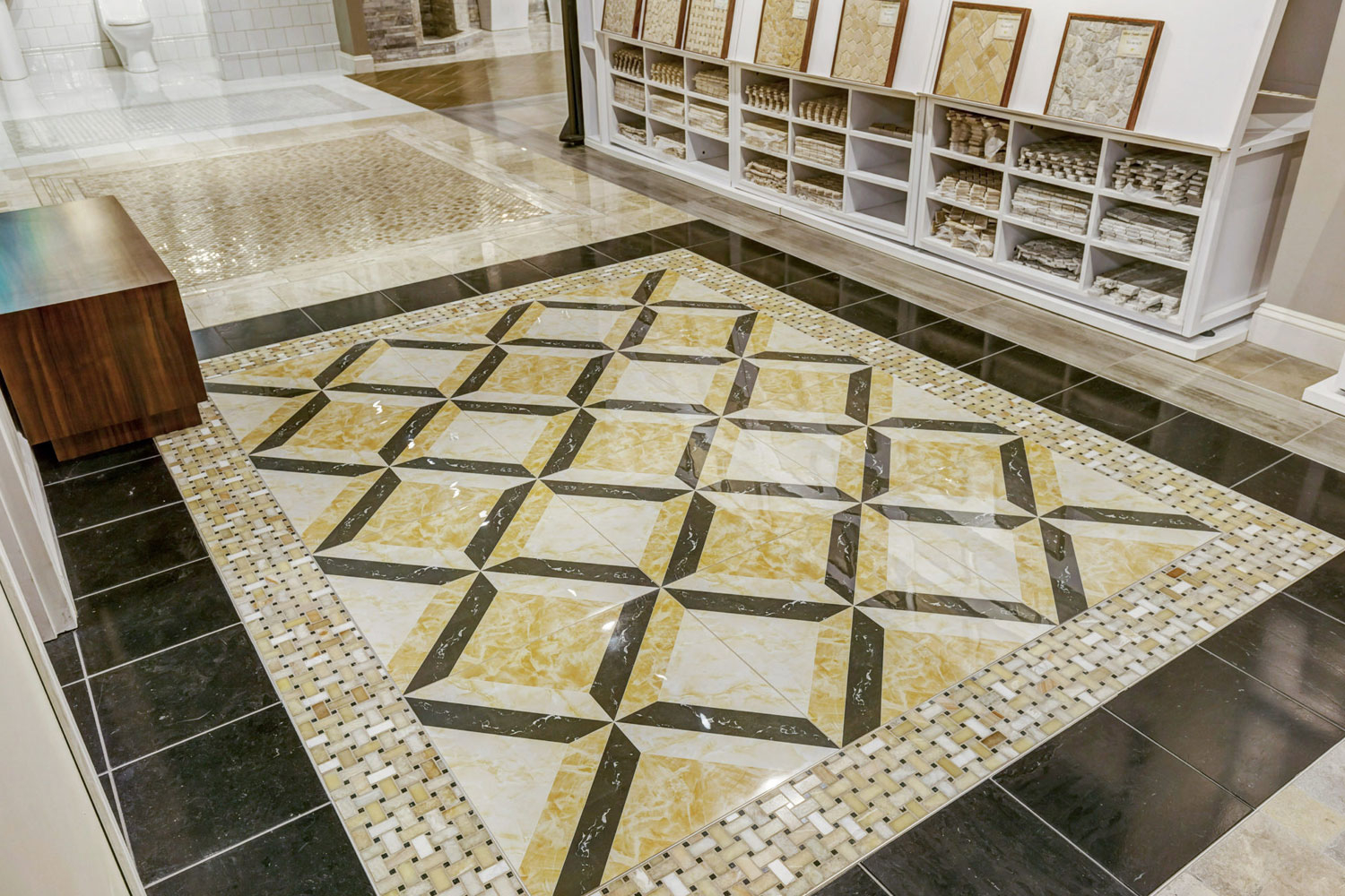 STONE BLOCKS MAKE CLASSY WALKWAYS